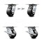 Service Caster 4 Inch Glass Filled Nylon Swivel Caster Swivel Locks 2 Brakes SCC, 2PK SCC-35S420-GFNB-BSL-2-SLB-2 - alternate 1